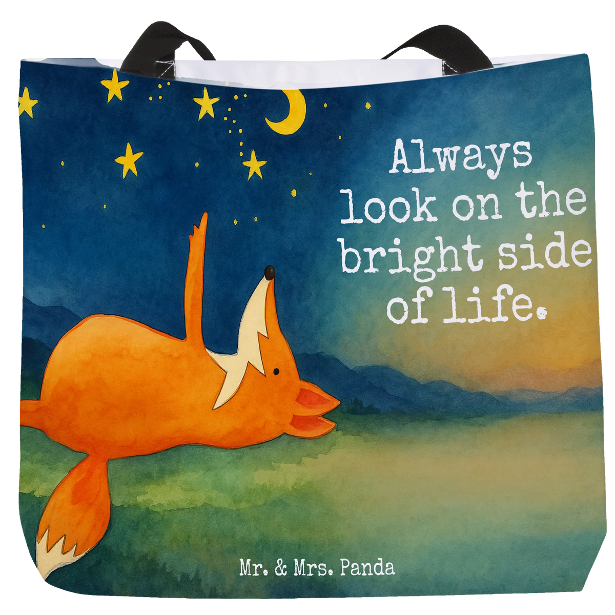 Shopper Fox Stars Design animal lover, foxes, forest wildlife, clever as a fox, words of consolation, Saying positive, Romance, Saying beautiful