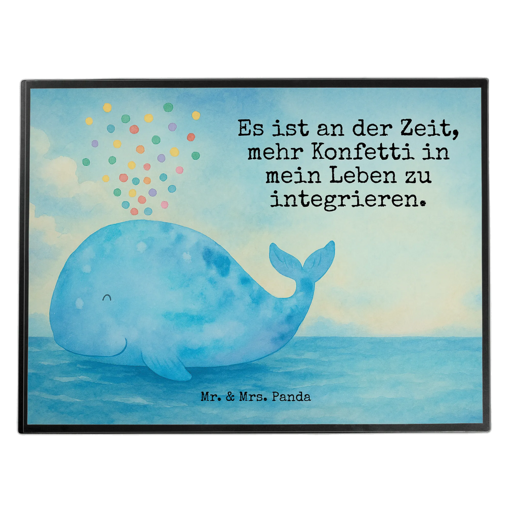 Schreibtischunterlage Wal Konfetti Design
