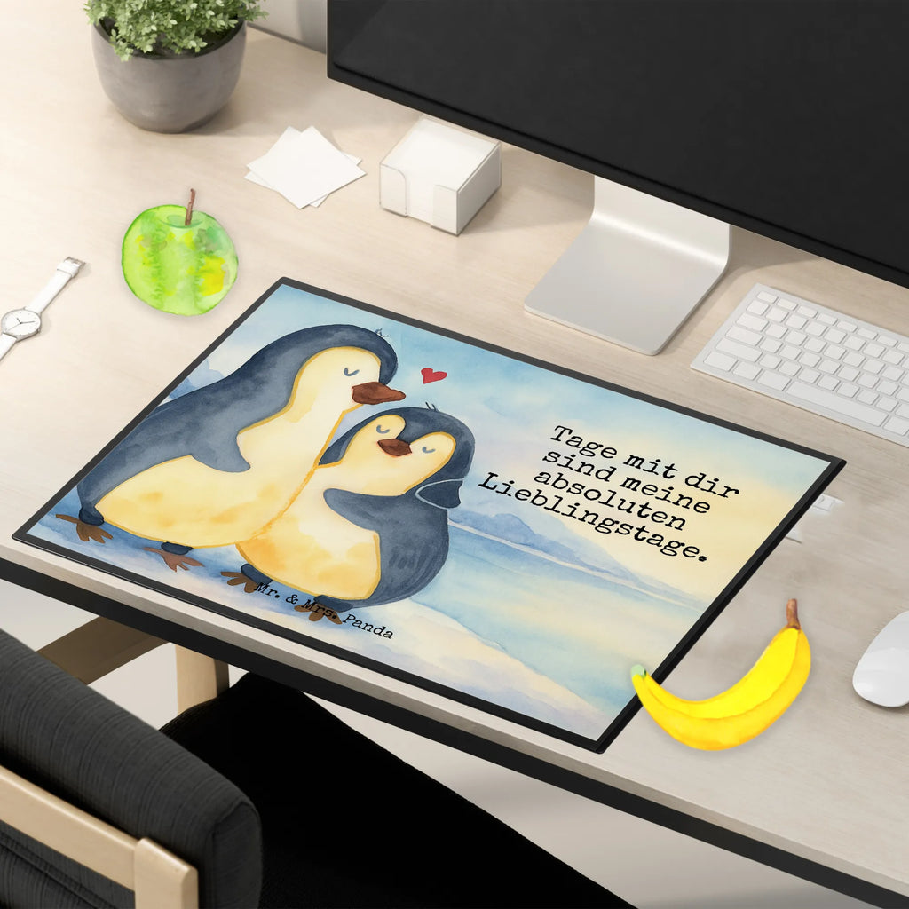 Schreibtischunterlage Pinguin umarmen Design