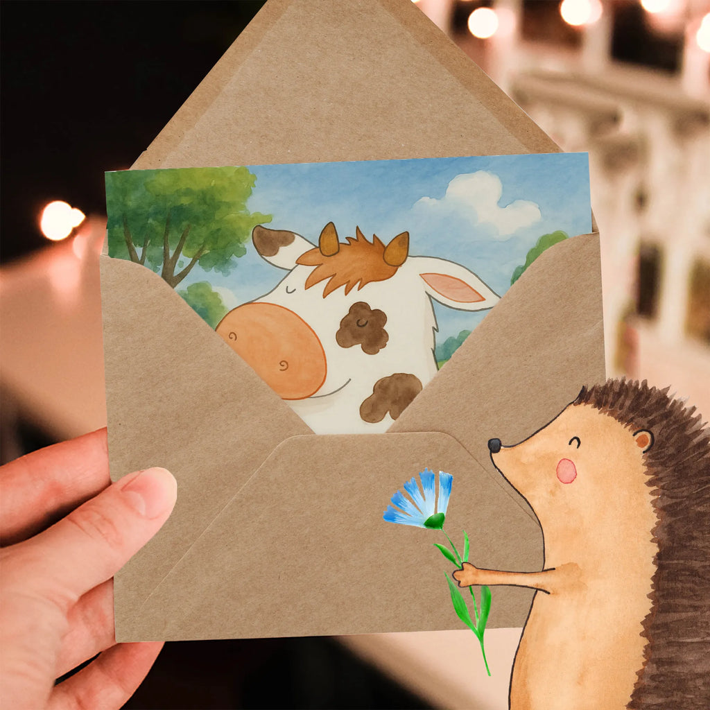 Deluxe Karte Kuh Design Karte, Grußkarte, Klappkarte, Einladungskarte, Glückwunschkarte, Hochzeitskarte, Geburtstagskarte, Hochwertige Grußkarte, Hochwertige Klappkarte, Bauernhof, Hoftiere, Landwirt, Landwirtin, Kuh, Kühe, Träume, Flausen, Spruch, Magie, Motivtion, Hof, Milch, Milchkuh