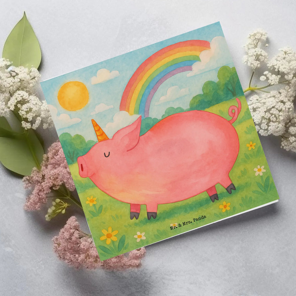 Deluxe Card unicorn Pig Design Karte, Grußkarte, Klappkarte, Einladungskarte, Glückwunschkarte, Hochzeitskarte, Geburtstagskarte, Hochwertige Grußkarte, Hochwertige Klappkarte, Einhorn, Einhörner, Einhorn Deko, Unicorn, Party, Spaß, Schwein, Schweinhorn, Bauer, witzig. lustig, Spruch, geschenk, Pig, Piggy, funny, english, englisch