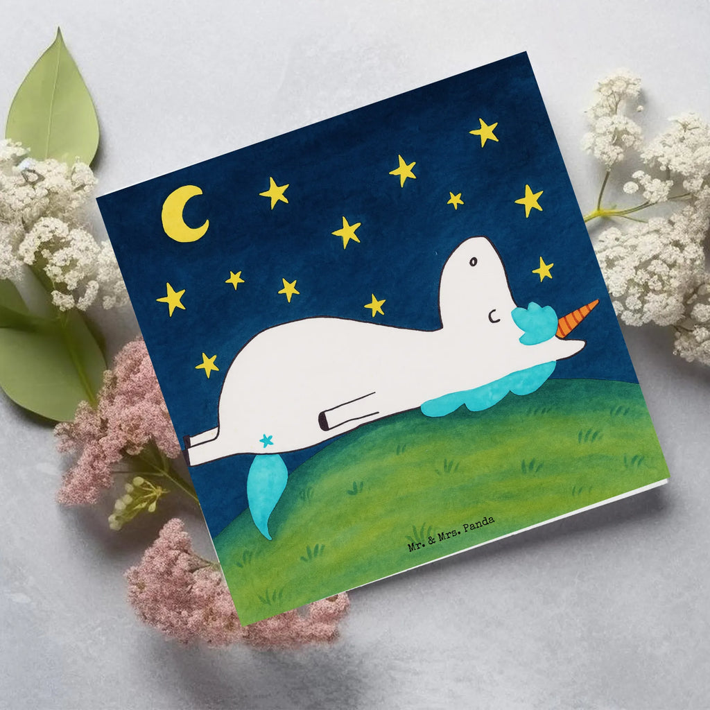 Deluxe Karte Einhorn Sternenhimmel Design Karte, Grußkarte, Klappkarte, Einladungskarte, Glückwunschkarte, Hochzeitskarte, Geburtstagskarte, Hochwertige Grußkarte, Hochwertige Klappkarte, Einhorn, Einhörner, Einhorn Deko, Unicorn, Sterne, Dachschaden, Verrückt, Sternenhimmel