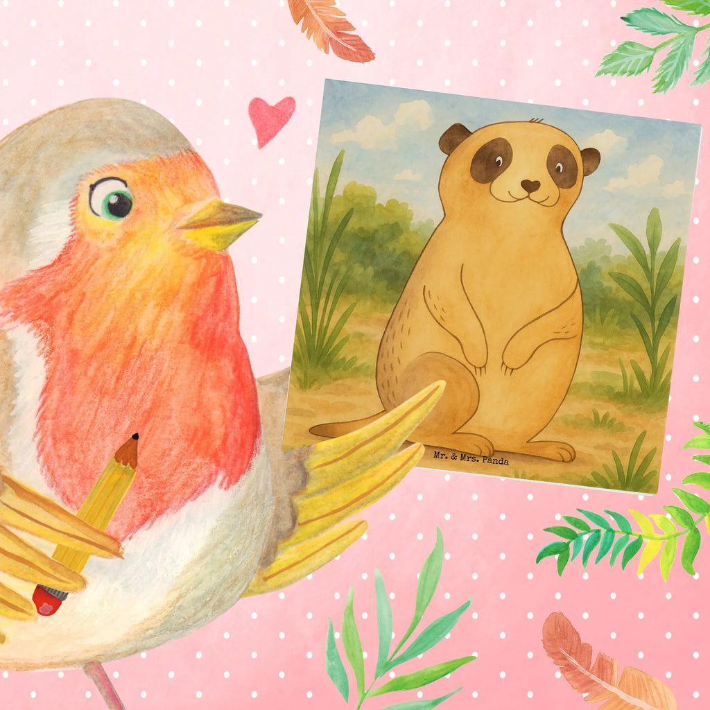 Deluxe Karte Erdmännchen Design Karte, Grußkarte, Klappkarte, Einladungskarte, Glückwunschkarte, Hochzeitskarte, Geburtstagskarte, Hochwertige Grußkarte, Hochwertige Klappkarte, Afrika, Wildtiere, Erdmännchen, Reisen, Spruch, Weltreise, Afrikareise, Roadtrip, Traveling