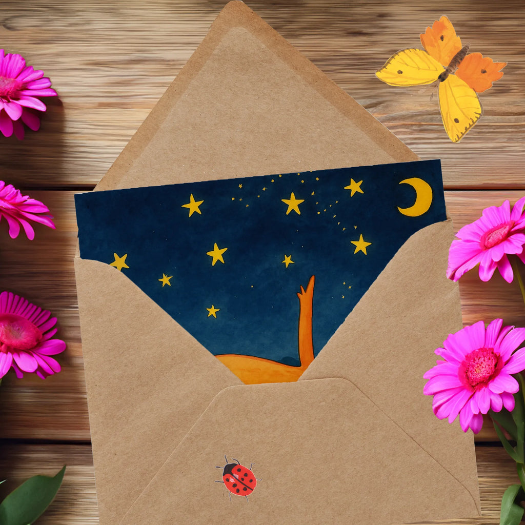 Deluxe Karte Fuchs Sterne Design Karte, Grußkarte, Klappkarte, Einladungskarte, Glückwunschkarte, Hochzeitskarte, Geburtstagskarte, Hochwertige Grußkarte, Hochwertige Klappkarte, Fuchs, Füchse, tröstende Worte, Spruch positiv, Spruch schön, Romantik, Always Look on the Bright Side of Life