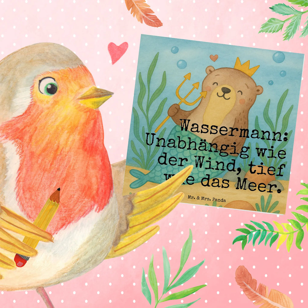 Deluxe Karte Wassermann Astrologie Design Karte, Grußkarte, Klappkarte, Einladungskarte, Glückwunschkarte, Hochzeitskarte, Geburtstagskarte, Hochwertige Grußkarte, Hochwertige Klappkarte, Tierkreiszeichen, Sternzeichen, Horoskop, Astrologie, Aszendent, Wassermann, Geburtstagsgeschenk, Geschenk