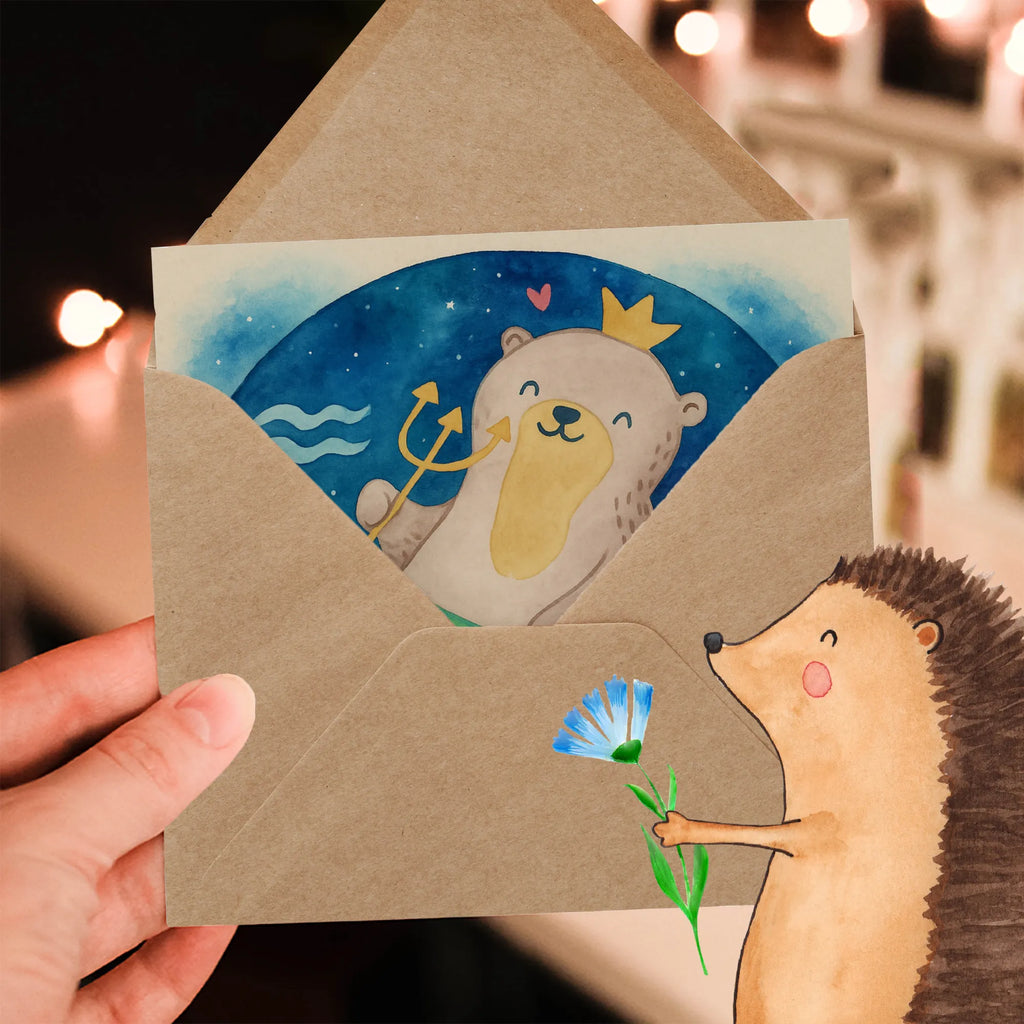 Deluxe Karte Wassermann Astrologie Design Karte, Grußkarte, Klappkarte, Einladungskarte, Glückwunschkarte, Hochzeitskarte, Geburtstagskarte, Hochwertige Grußkarte, Hochwertige Klappkarte, Tierkreiszeichen, Sternzeichen, Horoskop, Astrologie, Aszendent, Wassermann, Geburtstagsgeschenk, Geschenk