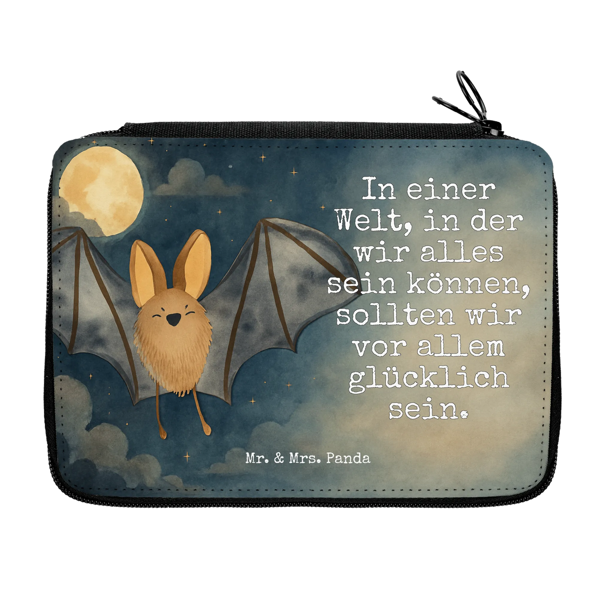 Leather folder bat wing Design card, gift ideas, gifts, small animals, cute, cute animal motives, hand drawn, funny sayings, good mood, special gifts, animal lover