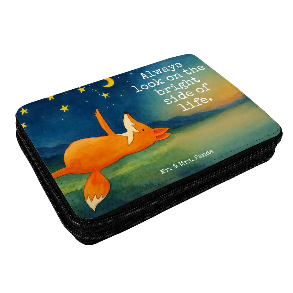 Leather folder Fox Stars Design Federmappe, Stiftetasche, Stifte Etui, Schule, Einschulung, Geschenk, Kind, Schüler, Schülerin, Stifterolle, Federmäppchen, Motiv, Grundschule, Federmäppchen bedruckt, Büro Stifte Etui, Bestückte Federmappe, Kinder Federmappe, Federmappe Einschulung, Fuchs, Füchse, tröstende Worte, Spruch positiv, Spruch schön, Romantik, Always Look on the Bright Side of Life
