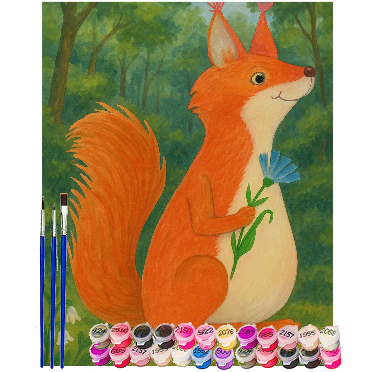 Malen nach Zahlen Eichhörnchen Blume Design Malen nach Zahlen, Kunstwerk, Kreativität, Künstler, Malen, DIY, Ausmalbild, Baseln, Bastelidee, Tiermotive, Gute Laune, lustige Sprüche, Tiere, Eichhörnchen, Eichhorn, Spruch positiv, Lachen, Spaß, Motivation Sprüche, Motivation Bilder, glücklich Spruch, Spruch Deko