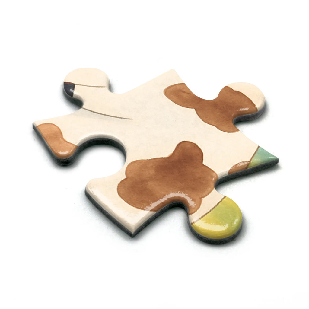 Puzzle Kuh Design Puzzle, Bauernhof, Hoftiere, Landwirt, Landwirtin, Kuh, Kühe, Träume, Flausen, Spruch, Magie, Motivtion, Hof, Milch, Milchkuh