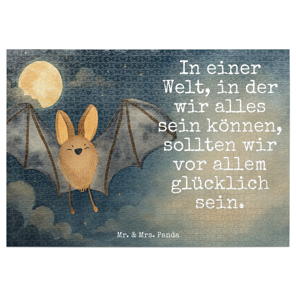 Puzzle Fledermaus Flügel Design Puzzle, Tiermotive, Gute Laune, lustige Sprüche, Tiere