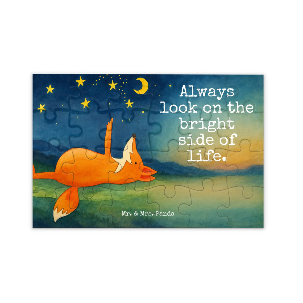 Puzzle Fox Stars Design Puzzle, Fuchs, Füchse, tröstende Worte, Spruch positiv, Spruch schön, Romantik, Always Look on the Bright Side of Life