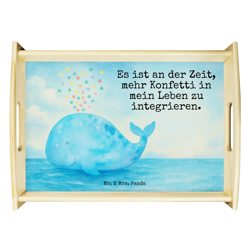 Serviertablett Wal Konfetti Design