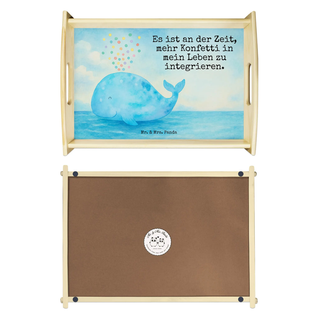 Serviertablett Wal Konfetti Design