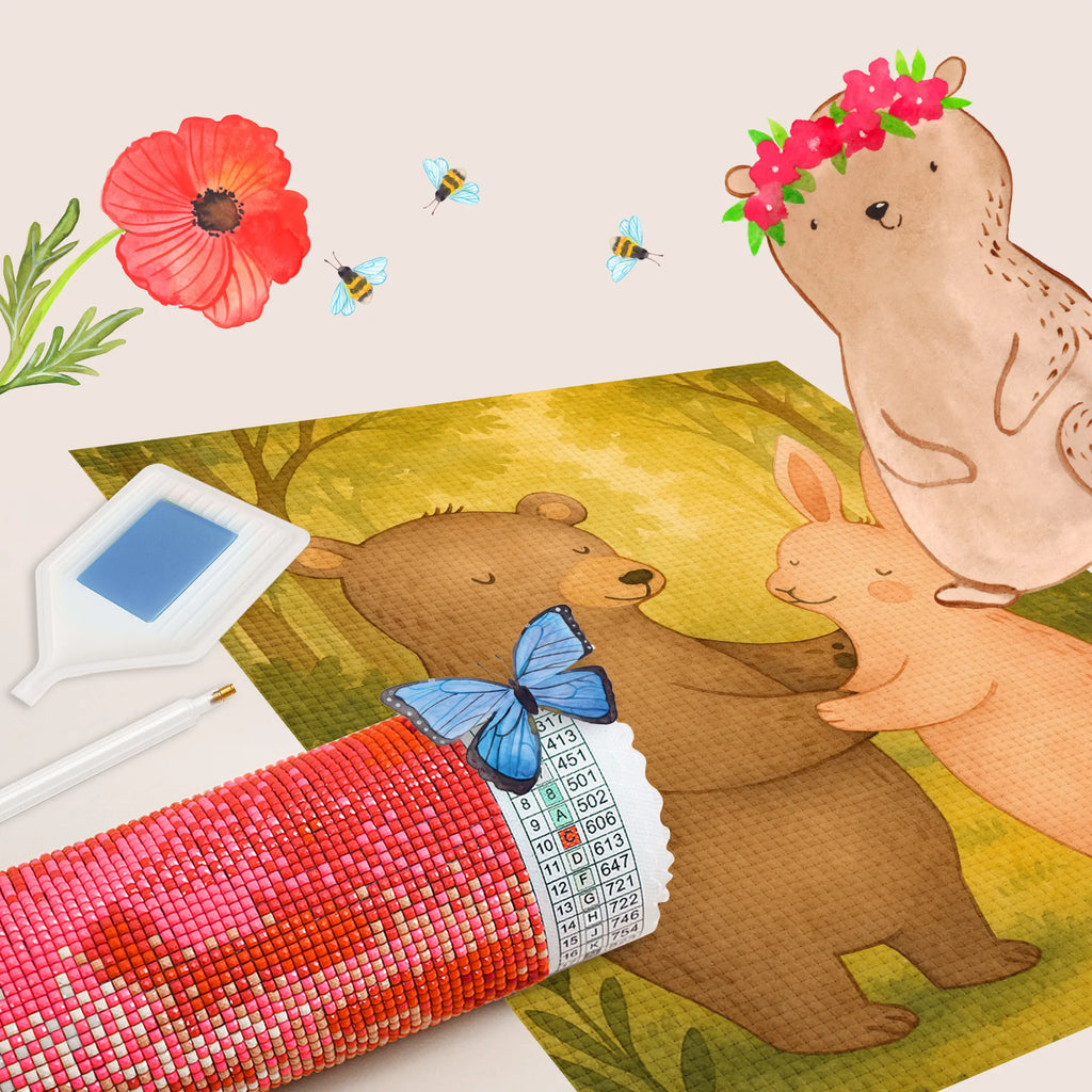 Diamond Painting Bär und Hase Umarmen Design Diamond Painting, Kreativität, Kristallbild, DIY, Liebe, Partner, Freund, Freundin, Ehemann, Ehefrau, Heiraten, Verlobung, Heiratsantrag, Liebesgeschenk, Jahrestag, Hocheitstag, Freunde, Bärchen, bester Freund, Hase, best friends, Bär