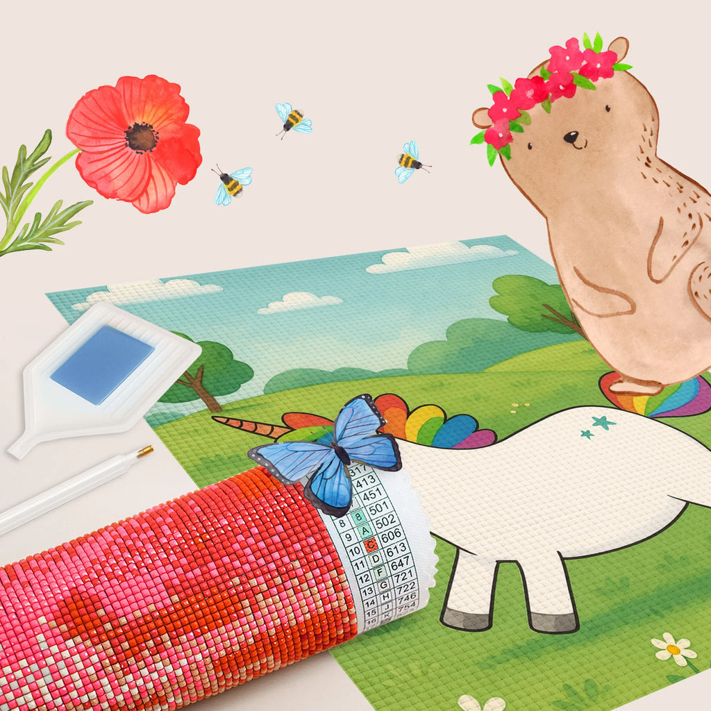 Diamond Painting Einhorn Happy Design Kristallbild, Diamond Painting, DIY, Kreativität, Einhorn, Einhörner, Einhorn Deko, Unicorn, Freude, witzig, fröhlich, glücklich, Spaß, Lebensfreude, Lächeln, spannend, Lachen