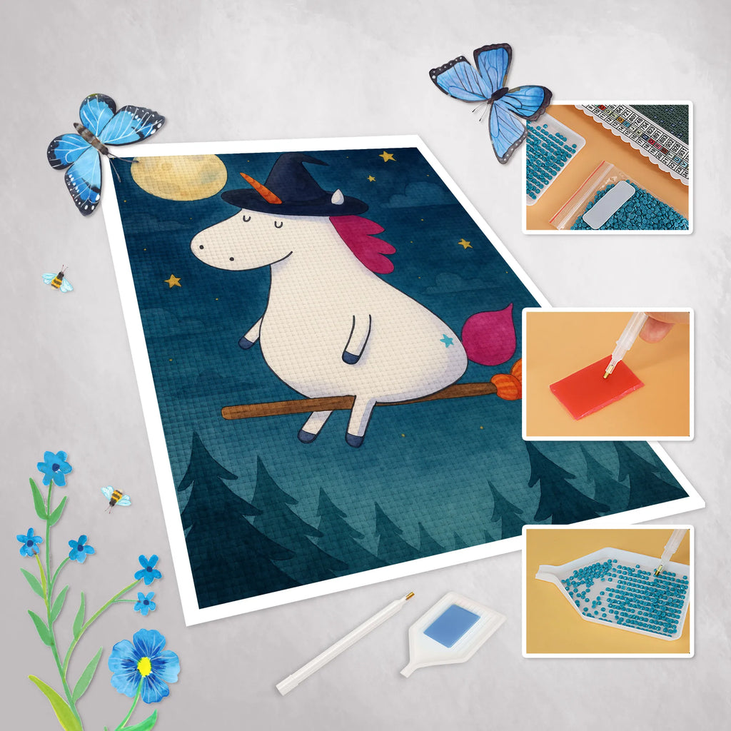 Obraz diamentowy jednorożec Czarownica Design Jednorożec, jednorożce, dekoracje jednorożca, jednorożec