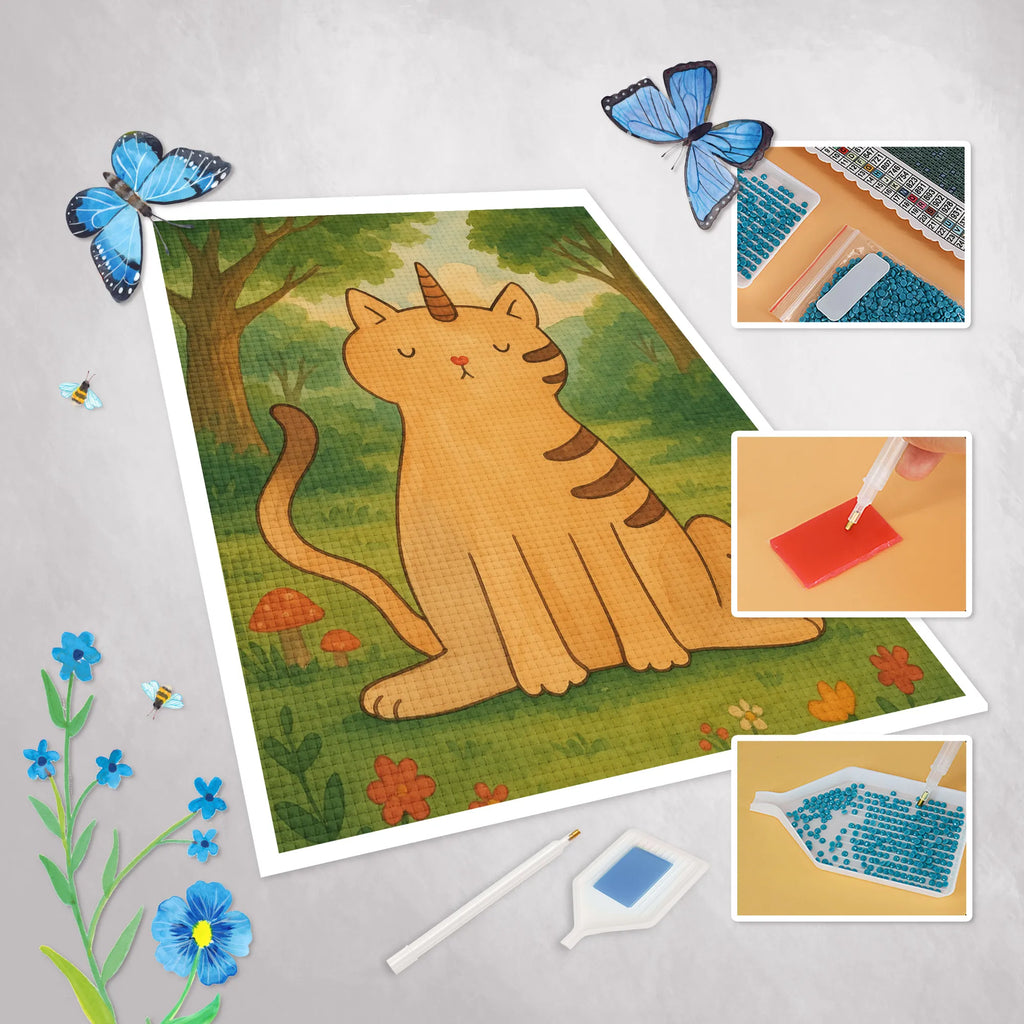 Diamond Painting Einhorn Katze Design DIY, Kreativität, Kristallbild, Diamond Painting, Einhorn, Einhörner, Einhorn Deko, Unicorn, Katzer, Katzenhorn, Einhornkatze, Mieze, Einhornpower, Kittyhorn, Katze, Glitzer, Regenbogen, Erwachsenwerden