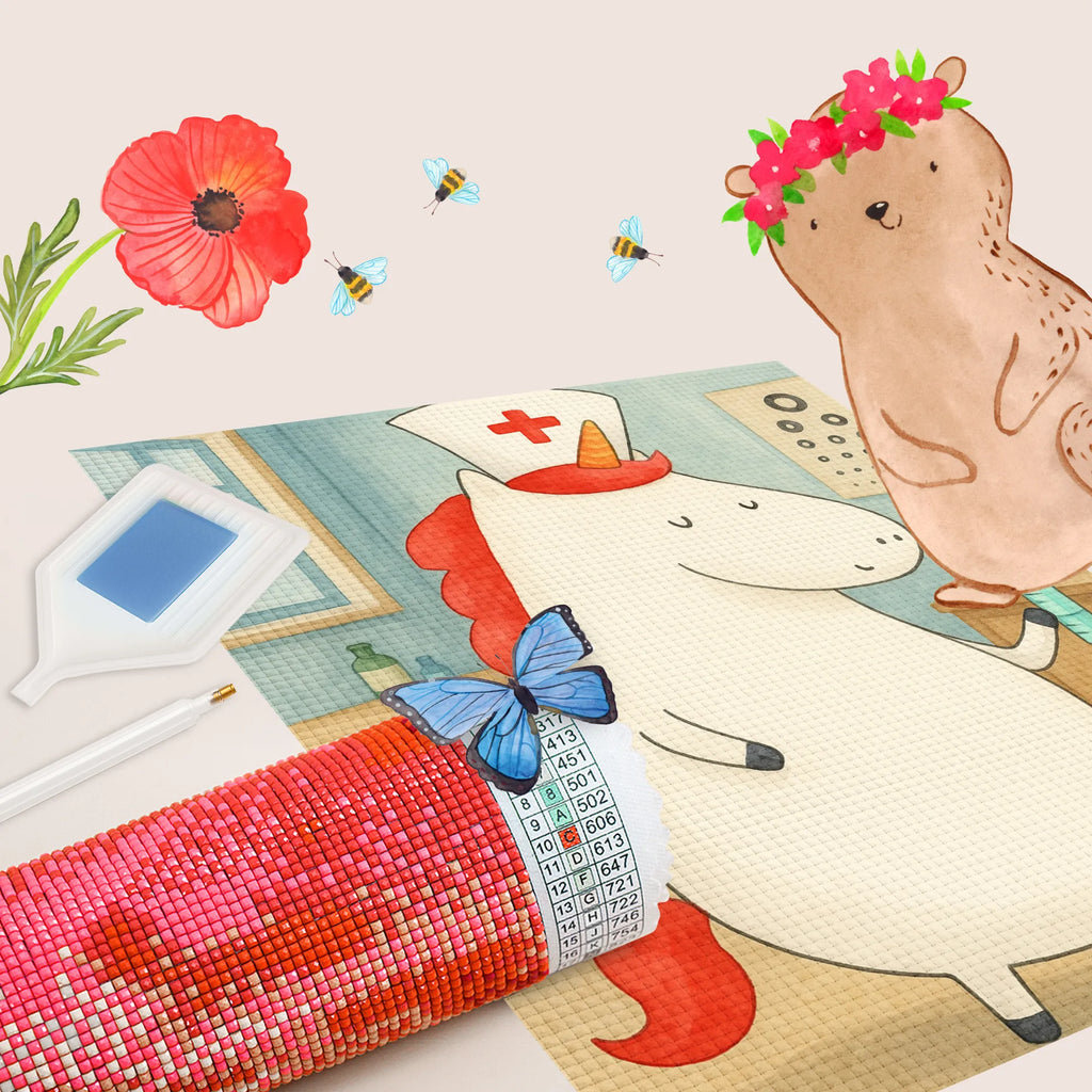 Obraz diamentowy Jednorożec Pielęgniarka Design Jednorożec, jednorożce, dekoracje jednorożca, jednorożec