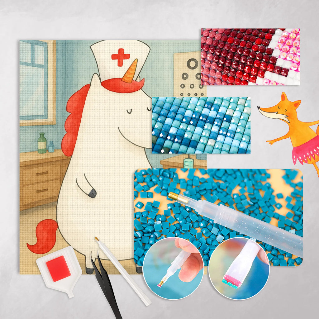 Obraz diamentowy Jednorożec Pielęgniarka Design Jednorożec, jednorożce, dekoracje jednorożca, jednorożec