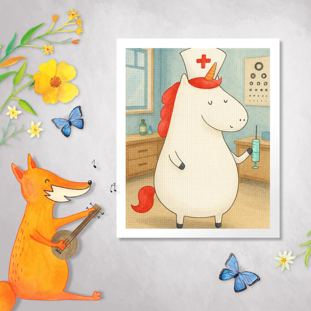 Obraz diamentowy Jednorożec Pielęgniarka Design Jednorożec, jednorożce, dekoracje jednorożca, jednorożec