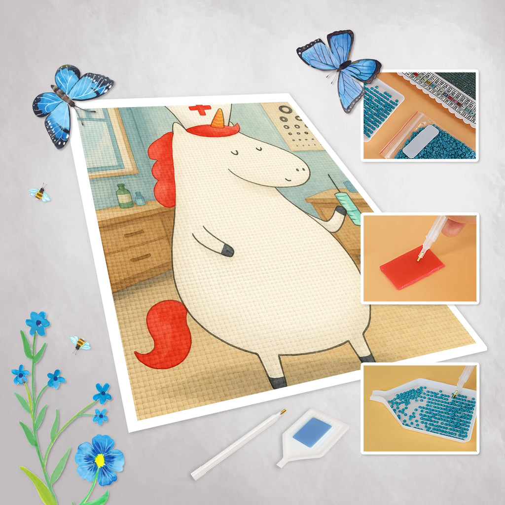 Obraz diamentowy Jednorożec Pielęgniarka Design Jednorożec, jednorożce, dekoracje jednorożca, jednorożec