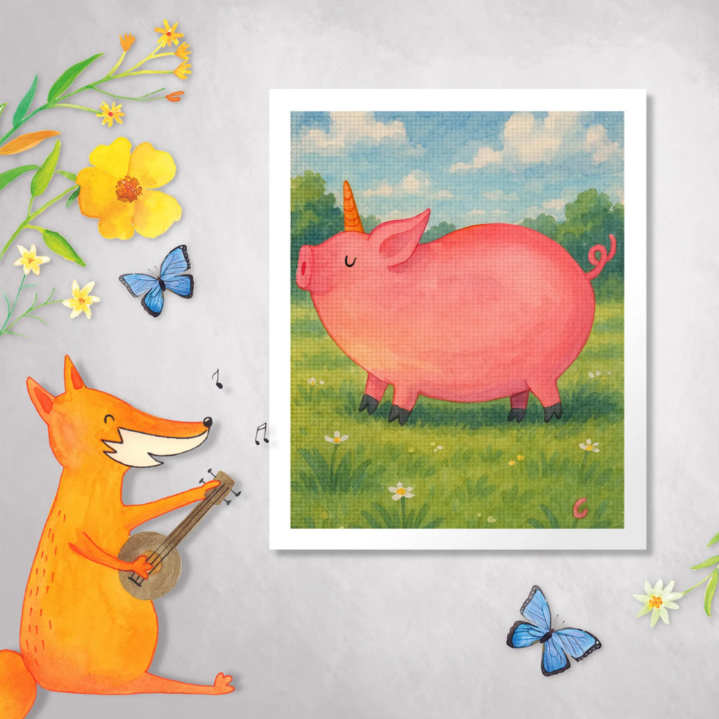 Obraz diamentowy jednorożec świnia Design Jednorożec, jednorożce, dekoracje jednorożca, jednorożec