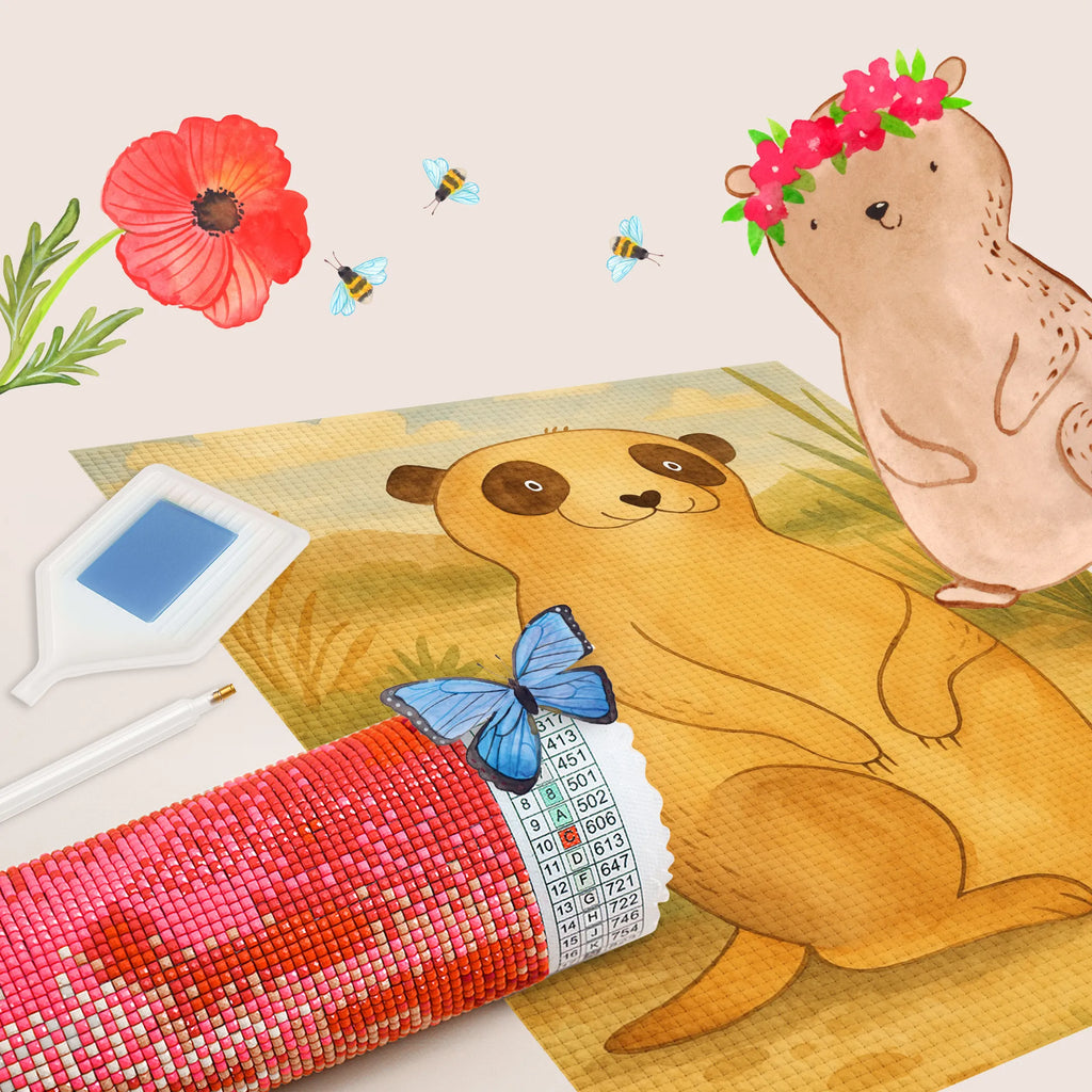 Diamond Painting Erdmännchen Design Diamond Painting, Kreativität, DIY, Kristallbild, Afrika, Wildtiere, Erdmännchen, Weltreise, Traveling, Reisen, Afrikareise, Roadtrip, Spruch