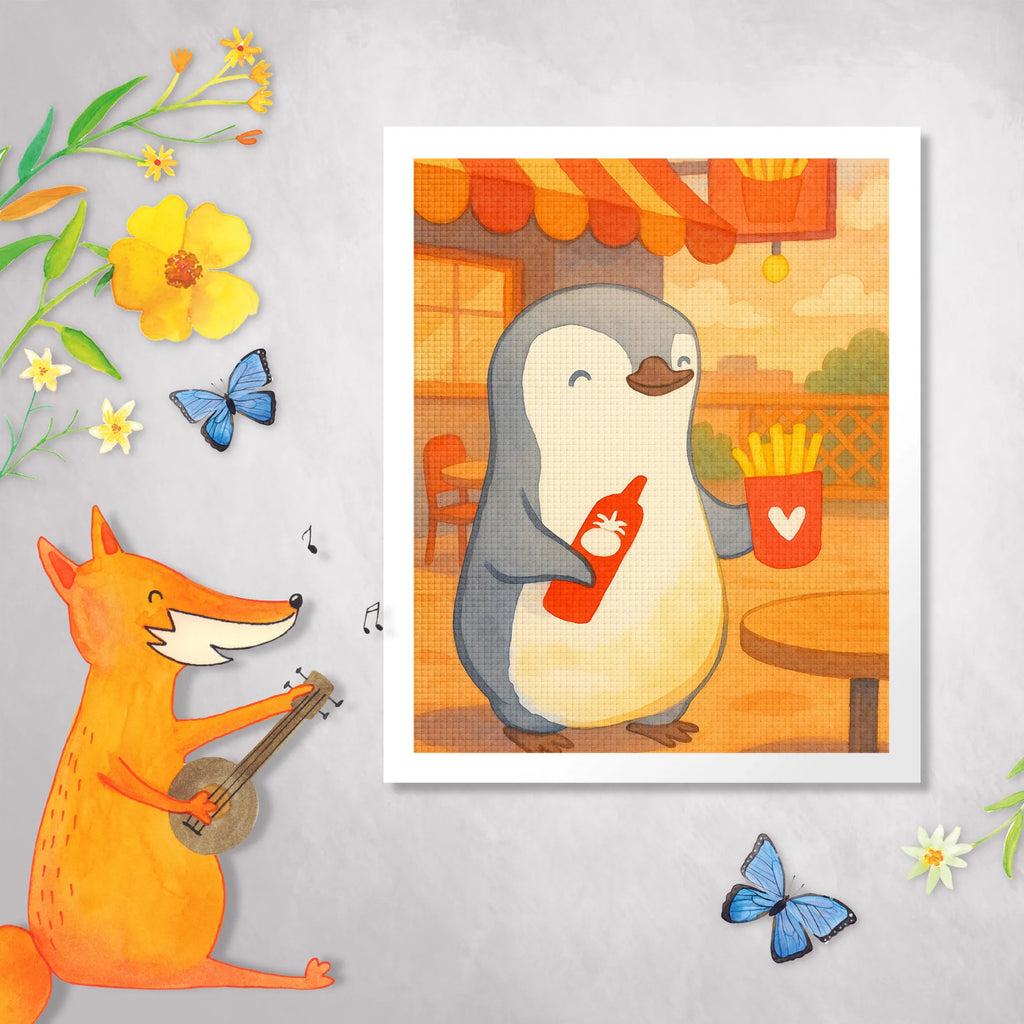 Diamond Painting Pinguin Pommes Design DIY, Kristallbild, Diamond Painting, Kreativität, Liebe, Partner, Freund, Freundin, Ehemann, Ehefrau, Heiraten, Verlobung, Heiratsantrag, Liebesgeschenk, Jahrestag, Hocheitstag, Hochzeitstag, Geschenk für Freundin, Liebesbeweis, Geschenk für Frauen, Valentinstag, Geschenk für Partner, für Ehemann, Mitbringsel, für Männer