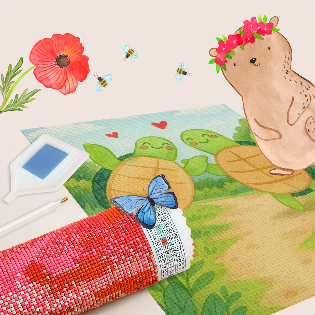 Diamond Painting turtles Pair Design Love, Loving, Two, Together, Marriage, Engagement, Proposal of marriage, Love gift, gift for her, gift for him, anniversary gift, Valentine&#39;s Day Gift for Women Love Gift Anniversary Wedding Anniversary Party Favor Gift for Girlfriend Gift for Partner Boyfriend Gift Token of Love for Men for Husband