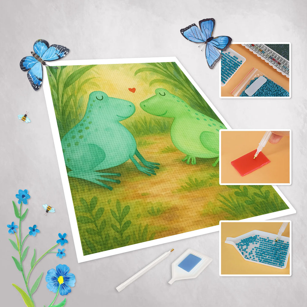 Diamond Painting Frosch Liebe Design DIY, Kreativität, Kristallbild, Diamond Painting, Liebe, Partner, Freund, Freundin, Ehemann, Ehefrau, Heiraten, Verlobung, Heiratsantrag, Liebesgeschenk, Jahrestag, Hocheitstag, Frösche, Geschenk Freund, Froschkönig, Verheiratet, Fröschchen, Hochzeitstag, Geschenk Hochzeit, Geschenk Freundin, Frosch, Verlobt, Liebesbeweis, Verliebt