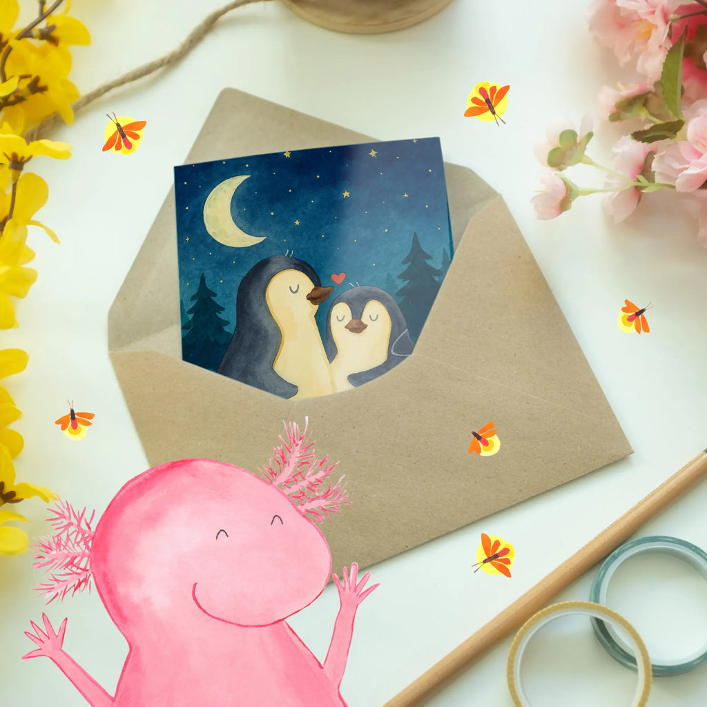 Greetings card penguins Fall asleep Design Grußkarte, Klappkarte, Einladungskarte, Glückwunschkarte, Hochzeitskarte, Geburtstagskarte, Karte, Ansichtskarten, Liebe, Partner, Freund, Freundin, Ehemann, Ehefrau, Heiraten, Verlobung, Heiratsantrag, Liebesgeschenk, Jahrestag, Hocheitstag, Valentinstag, Geschenk für Frauen, Hochzeitstag, Mitbringsel, Geschenk für Freundin, Geschenk für Partner, Liebesbeweis, für Männer, für Ehemann