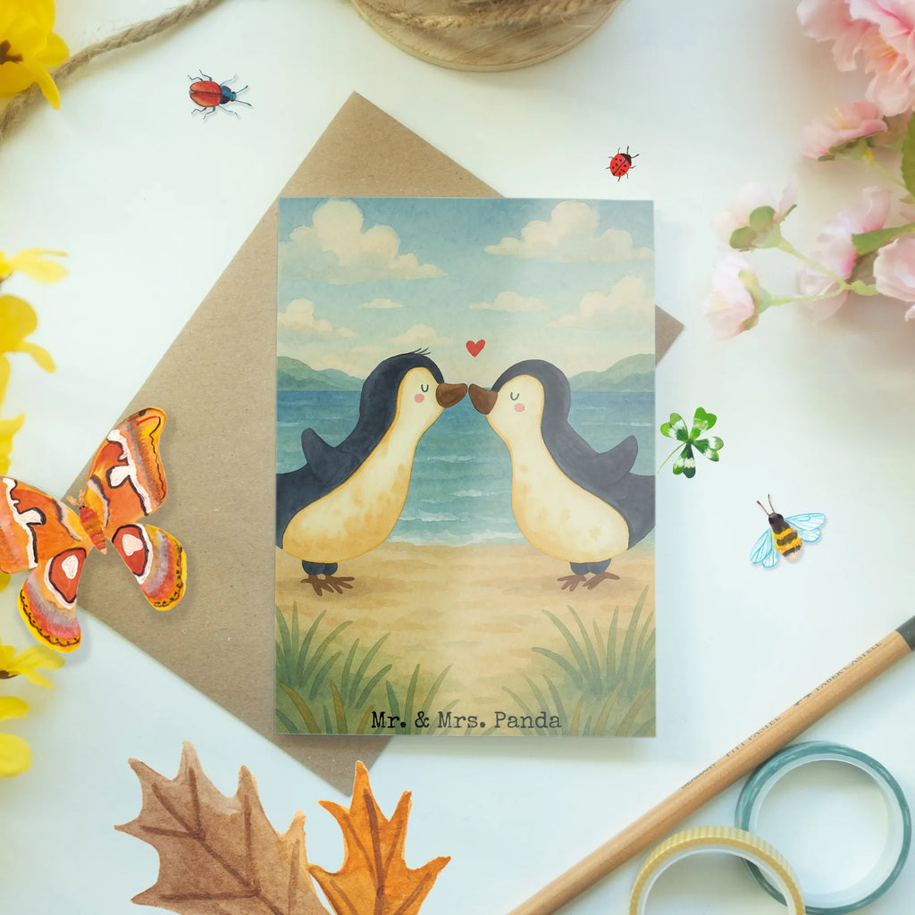 Grußkarte Pinguine Kuss Design Grußkarte, Klappkarte, Einladungskarte, Glückwunschkarte, Hochzeitskarte, Geburtstagskarte, Karte, Ansichtskarten, Liebe, Partner, Freund, Freundin, Ehemann, Ehefrau, Heiraten, Verlobung, Heiratsantrag, Liebesgeschenk, Jahrestag, Hocheitstag, Valentinstag, Geschenk für Frauen, Hochzeitstag, Mitbringsel, Geschenk für Freundin, Geschenk für Partner, Liebesbeweis, für Männer, für Ehemann