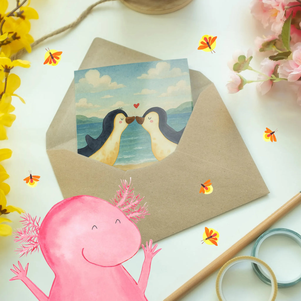 Grußkarte Pinguine Kuss Design Grußkarte, Klappkarte, Einladungskarte, Glückwunschkarte, Hochzeitskarte, Geburtstagskarte, Karte, Ansichtskarten, Liebe, Partner, Freund, Freundin, Ehemann, Ehefrau, Heiraten, Verlobung, Heiratsantrag, Liebesgeschenk, Jahrestag, Hocheitstag, Valentinstag, Geschenk für Frauen, Hochzeitstag, Mitbringsel, Geschenk für Freundin, Geschenk für Partner, Liebesbeweis, für Männer, für Ehemann