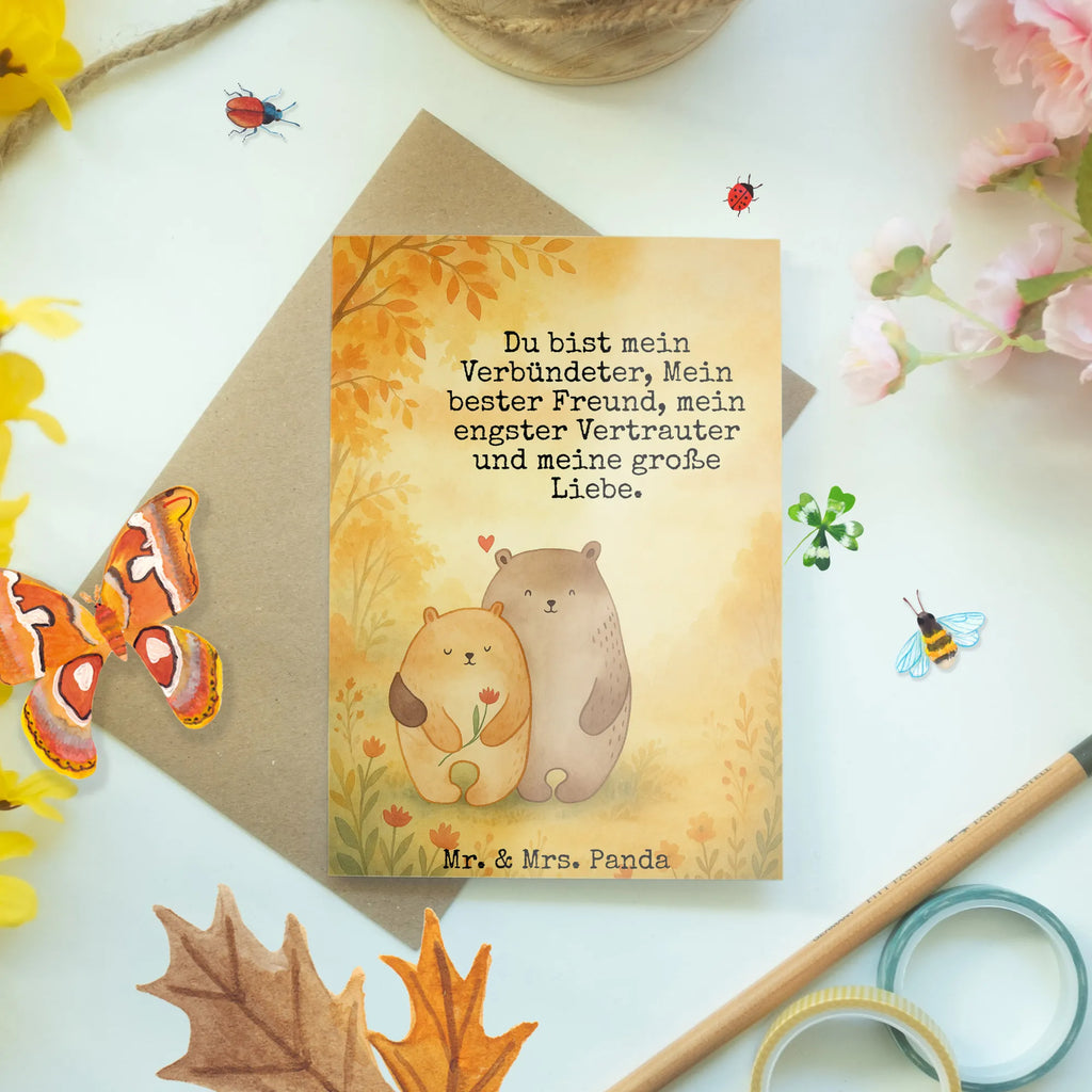 Grußkarte Bären Liebe Design Grußkarte, Klappkarte, Einladungskarte, Glückwunschkarte, Hochzeitskarte, Geburtstagskarte, Karte, Ansichtskarten, Liebe, Partner, Freund, Freundin, Ehemann, Ehefrau, Heiraten, Verlobung, Heiratsantrag, Liebesgeschenk, Jahrestag, Hocheitstag, Verliebt, Verlobt, Verheiratet, Geschenk Freundin, Geschenk Freund, Liebesbeweis, Hochzeitstag, Geschenk Hochzeit, Bären, Bärchen, Bär