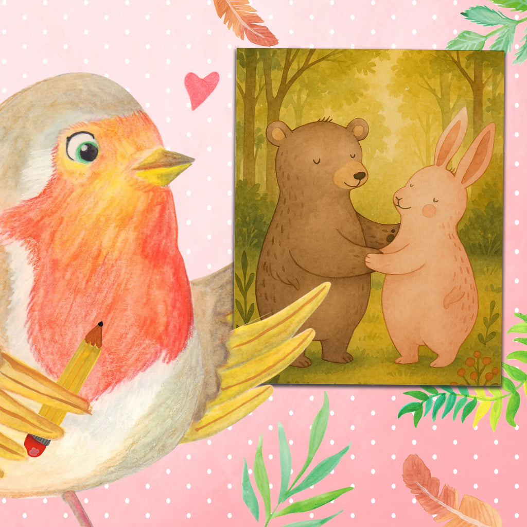 Paint by Numbers bear and rabbit Embrace Design Kunstwerk, Bastelidee, DIY, Baseln, Malen, Malen nach Zahlen, Künstler, Ausmalbild, Kreativität, Liebe, Partner, Freund, Freundin, Ehemann, Ehefrau, Heiraten, Verlobung, Heiratsantrag, Liebesgeschenk, Jahrestag, Hocheitstag, Bär, best friends, Freunde, Hase, Bärchen, bester Freund