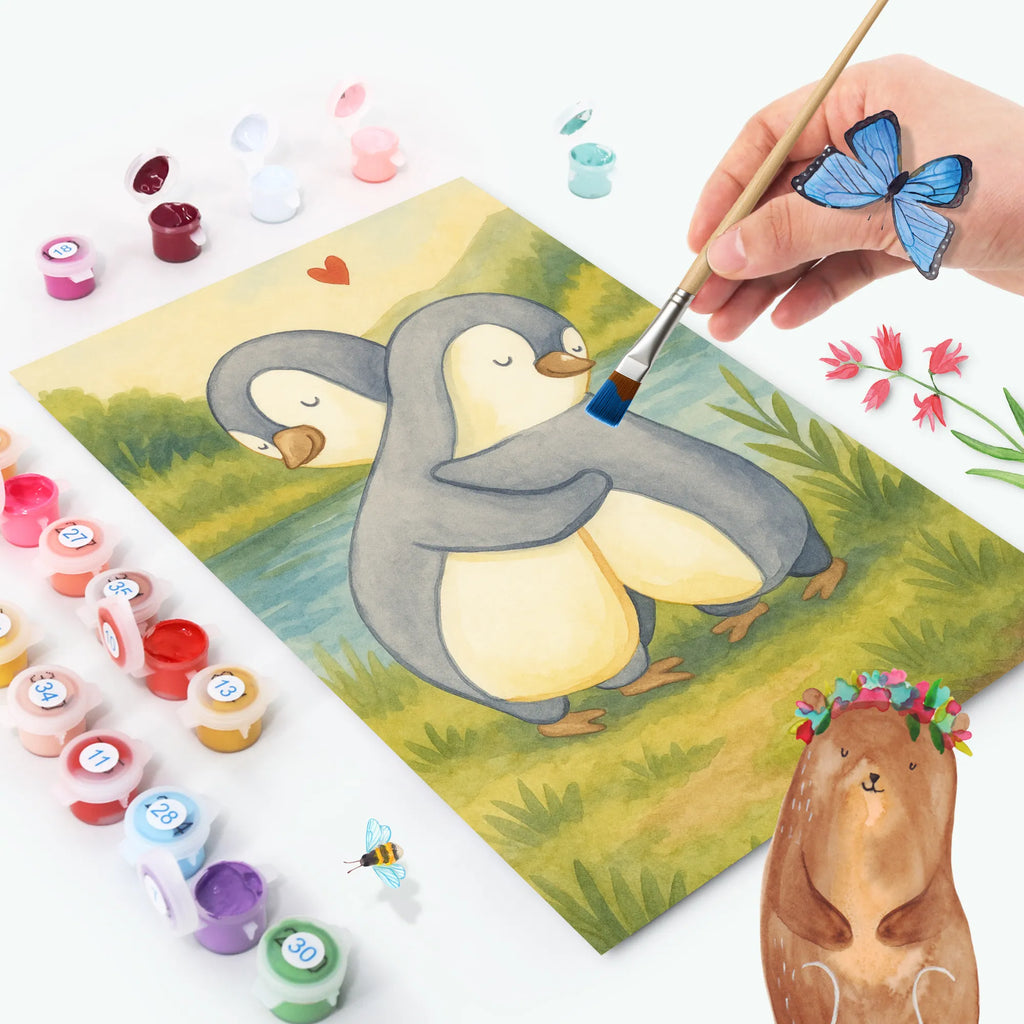 Paint by Numbers penguins Cuddle Design Bastelidee, Malen nach Zahlen, DIY, Kunstwerk, Baseln, Künstler, Ausmalbild, Kreativität, Malen, Liebe, Partner, Freund, Freundin, Ehemann, Ehefrau, Heiraten, Verlobung, Heiratsantrag, Liebesgeschenk, Jahrestag, Hocheitstag, Liebesbeweis, Hochzeitstag, Valentinstag, Geschenk für Frauen, für Ehemann, Geschenk für Partner, für Männer, Mitbringsel, Geschenk für Freundin