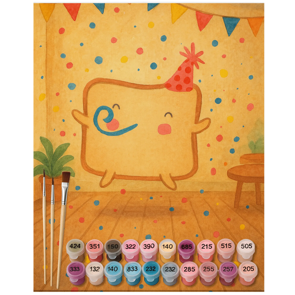 Malowanie według numerów tost Impreza Design Malen, DIY, Kreativität, Kunstwerk, Künstler, Ausmalbild, Bastelidee, Malen nach Zahlen, Baseln, Liebe, Partner, Freund, Freundin, Ehemann, Ehefrau, Heiraten, Verlobung, Heiratsantrag, Liebesgeschenk, Jahrestag, Hocheitstag, Geschenk für Freundin, Geschenk für Partner, Geschenk für Frauen, Hochzeitstag, Mitbringsel, Liebesbeweis, für Ehemann, Valentinstag, für Männer