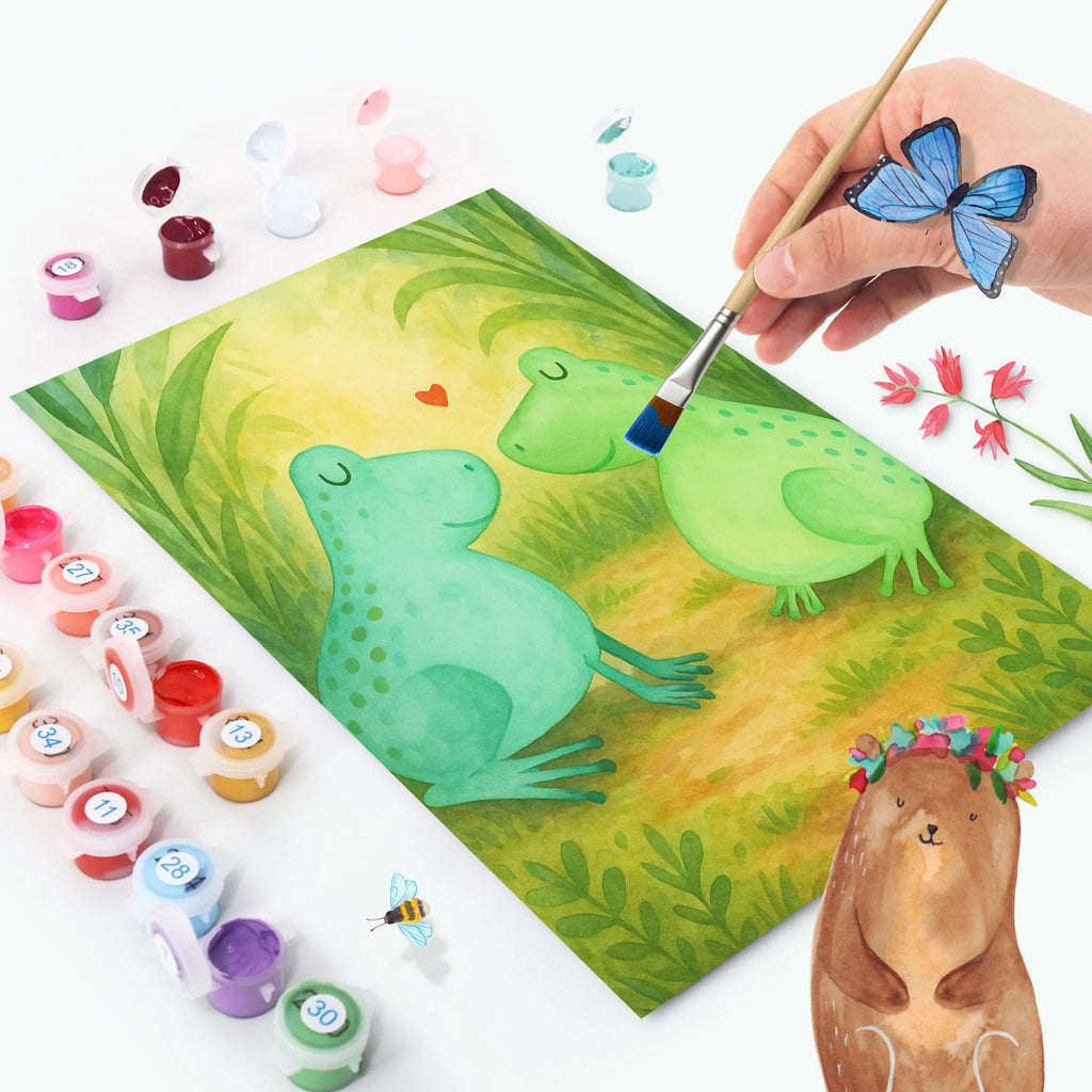 Paint by Numbers Frogs in love Design Kreativität, Bastelidee, Baseln, DIY, Kunstwerk, Ausmalbild, Malen, Künstler, Malen nach Zahlen, Liebe, Partner, Freund, Freundin, Ehemann, Ehefrau, Heiraten, Verlobung, Heiratsantrag, Liebesgeschenk, Jahrestag, Hocheitstag, Froschkönig, Geschenk Hochzeit, Geschenk Freundin, Fröschchen, Geschenk Freund, Verliebt, Frosch, Liebesbeweis, Frösche, Verlobt, Verheiratet, Hochzeitstag
