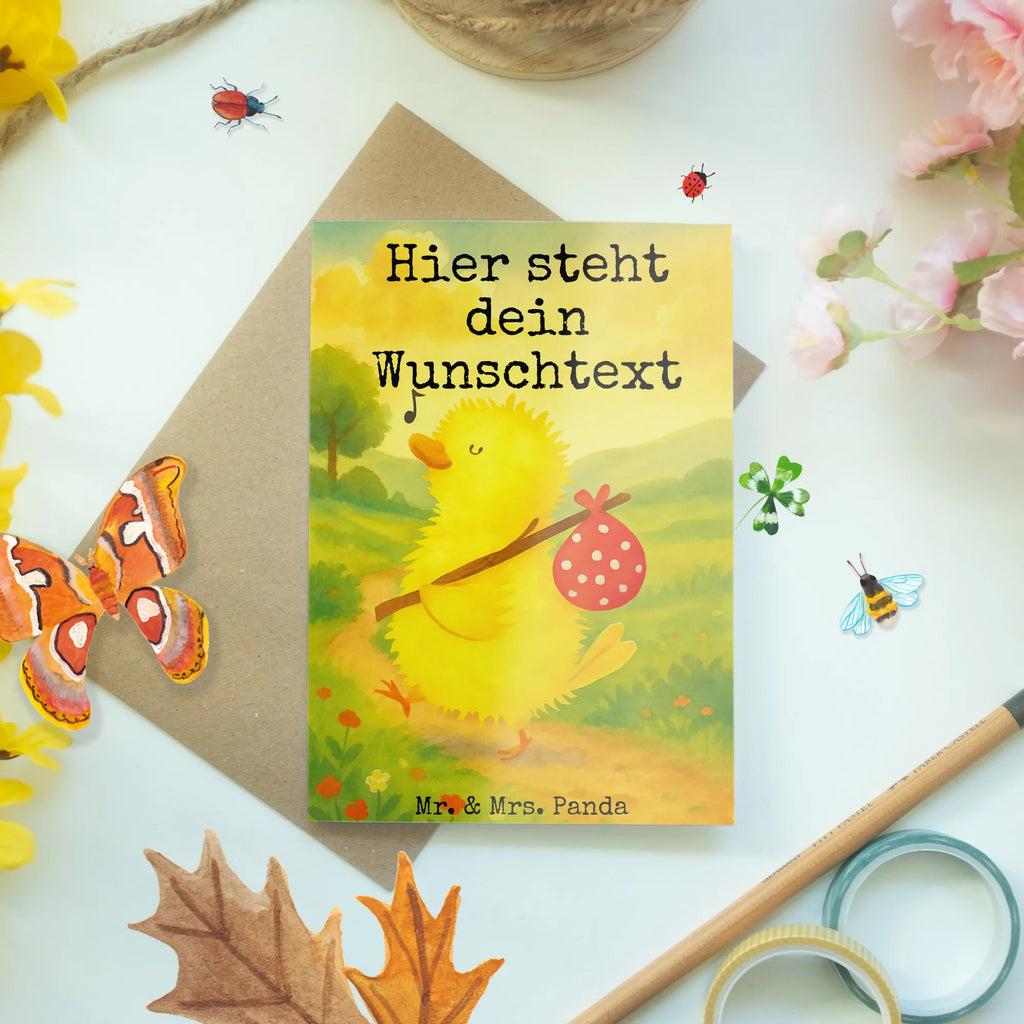 Personalised greetings card chick wander Design Grußkarte als Geldgeschenk, Personalisierte Grußkarte, Grußkarte selber drucken, Grußkarte selbst gestalten, Personalisiertere Klappkarte, Grußkarten personalisiert, Grußkarte mit persönlichen Nachrichten, Personalisierte Einladungskarte, Personalisierte Karte, Personalisierte Geburtstagskarte, Personalisierte Glückwunschkarte, Personalisierte Hochzeitskarte, Grußkarte mit Namen, Ostern, Osterhase, Ostergeschenke, Osternest, Osterdeko, Geschenke zu Ostern, Ostern Geschenk, Ostergeschenke Kinder, Ostern Kinder, Küken, Zeit, Ei, Weltenbummler, Frohe Ostern, Reisen, Zeitmanagement, Wunder, Osterei, Flausen, Backpacker, Ostereier, Ostergrüße, Grüße, Frühlingsgefühle, Freude, liebe Grüße