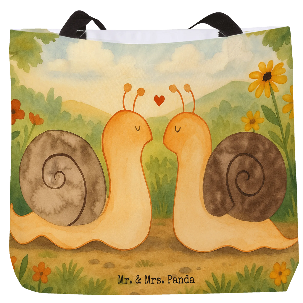 Shopper Snails in love Design Beutel, Einkaufstasche, Tasche, Strandtasche, Einkaufsbeutel, Shopper, Schultasche, Freizeittasche, Tragebeutel, Schulbeutel, Alltagstasche, Liebe, Partner, Freund, Freundin, Ehemann, Ehefrau, Heiraten, Verlobung, Heiratsantrag, Liebesgeschenk, Jahrestag, Hocheitstag