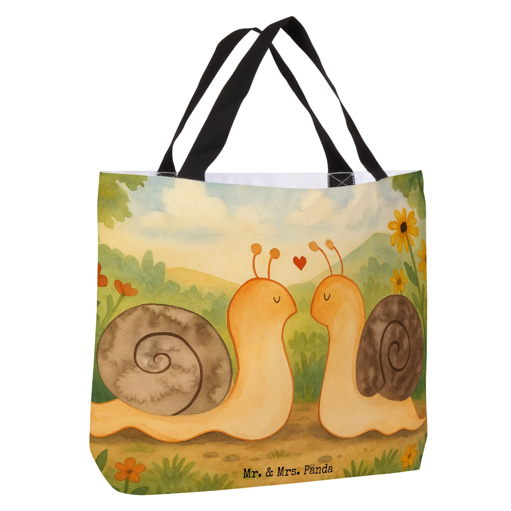 Shopper Snails in love Design Beutel, Einkaufstasche, Tasche, Strandtasche, Einkaufsbeutel, Shopper, Schultasche, Freizeittasche, Tragebeutel, Schulbeutel, Alltagstasche, Liebe, Partner, Freund, Freundin, Ehemann, Ehefrau, Heiraten, Verlobung, Heiratsantrag, Liebesgeschenk, Jahrestag, Hocheitstag
