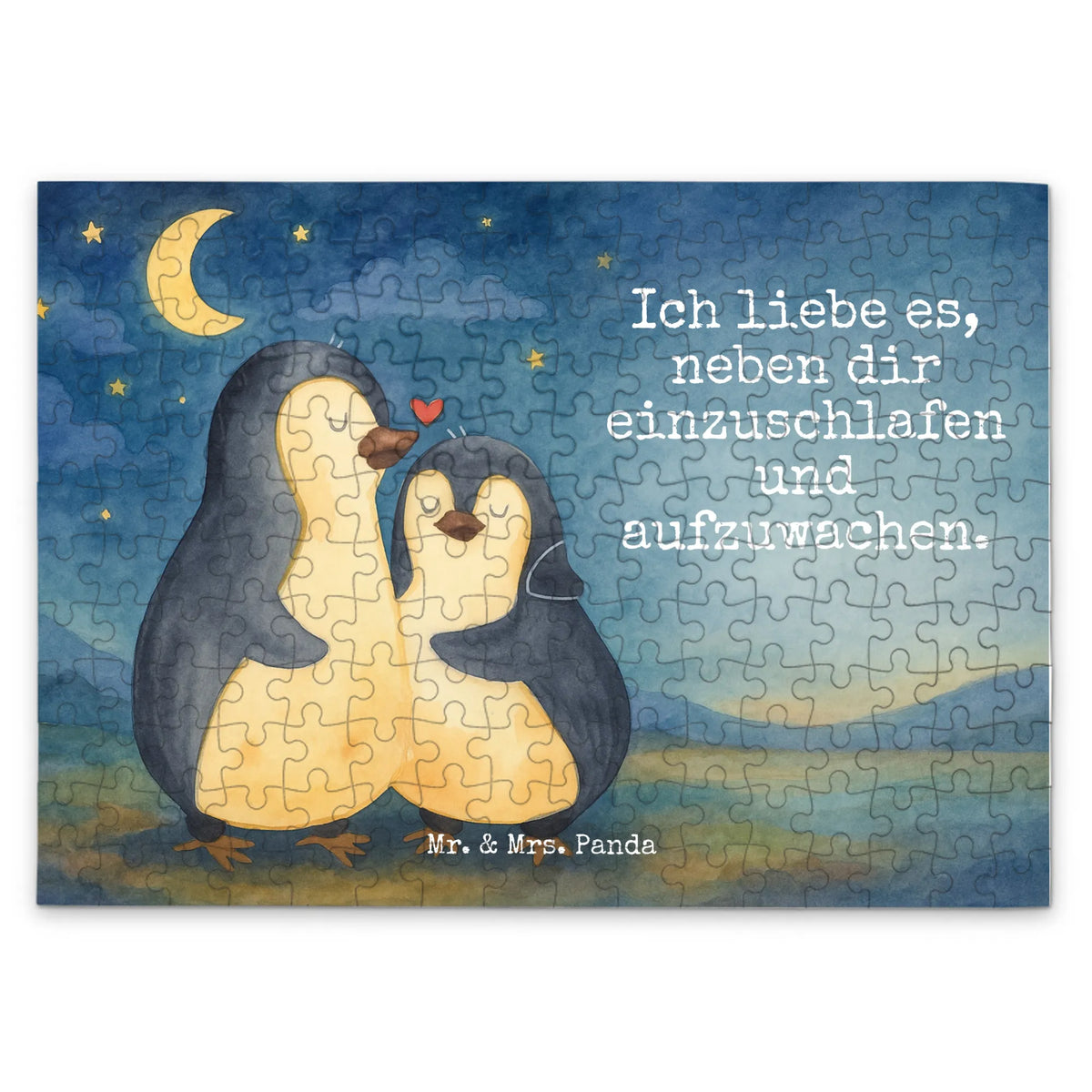 Puzzle penguins Fall asleep Design Loving, Two, Together, Marriage, Proposal of marriage, Love gift, gift for her, gift for him, anniversary gift, Valentine's Day Gift for Women Love Gift Anniversary Wedding Anniversary Party Favor Gift for Girlfriend Gift for Partner Boyfriend Gift Token of Love for Men for Husband