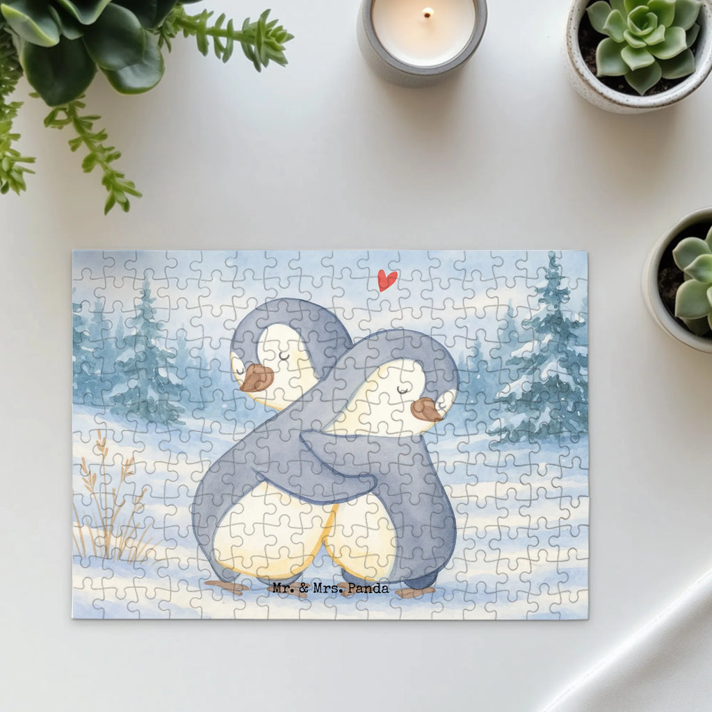 Puzzle Pingwiny Przytulanie Design Puzzle, Liebe, Partner, Freund, Freundin, Ehemann, Ehefrau, Heiraten, Verlobung, Heiratsantrag, Liebesgeschenk, Jahrestag, Hocheitstag, Valentinstag, Geschenk für Frauen, Hochzeitstag, Mitbringsel, Geschenk für Freundin, Geschenk für Partner, Liebesbeweis, für Männer, für Ehemann