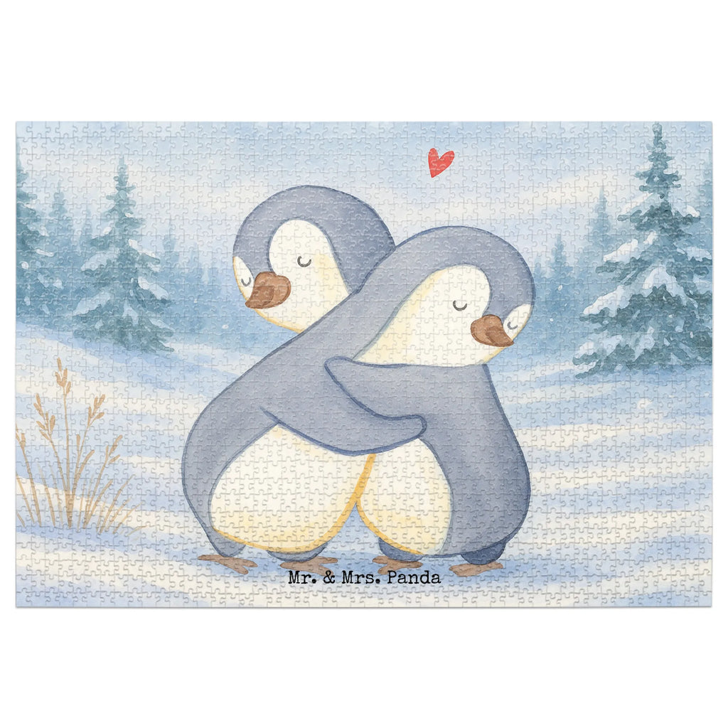 Puzzle Pingwiny Przytulanie Design Puzzle, Liebe, Partner, Freund, Freundin, Ehemann, Ehefrau, Heiraten, Verlobung, Heiratsantrag, Liebesgeschenk, Jahrestag, Hocheitstag, Valentinstag, Geschenk für Frauen, Hochzeitstag, Mitbringsel, Geschenk für Freundin, Geschenk für Partner, Liebesbeweis, für Männer, für Ehemann