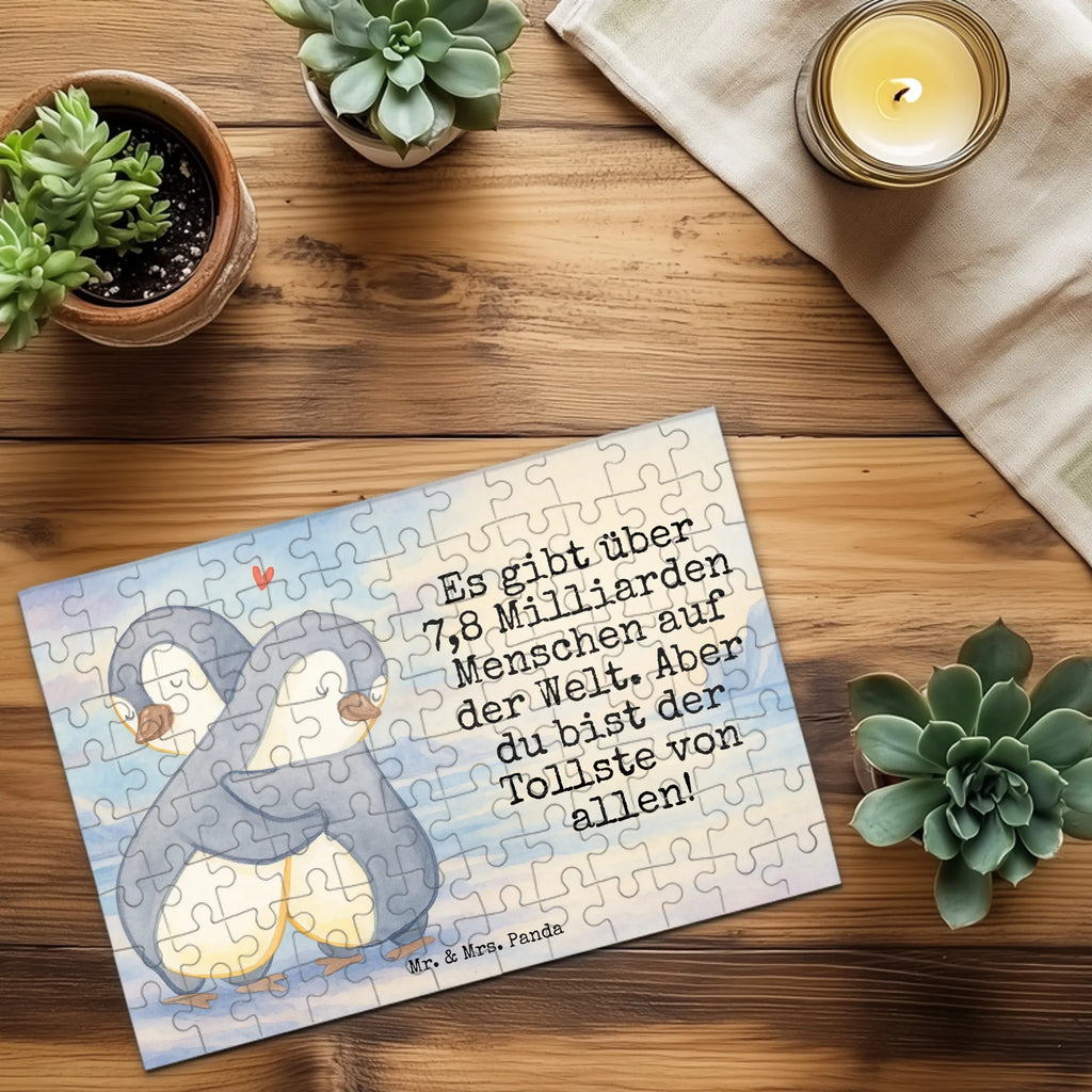 Puzzle penguins Cuddle Design Puzzle, Ehemann, Freundin, Freund, Partner, Liebe, Liebesgeschenk, Verlobung, Heiraten, Heiratsantrag, Hocheitstag, Ehefrau, Jahrestag, Liebesbeweis, Hochzeitstag, Geschenk für Frauen, für Ehemann, Geschenk für Freundin, Valentinstag, Geschenk für Partner, Mitbringsel, für Männer