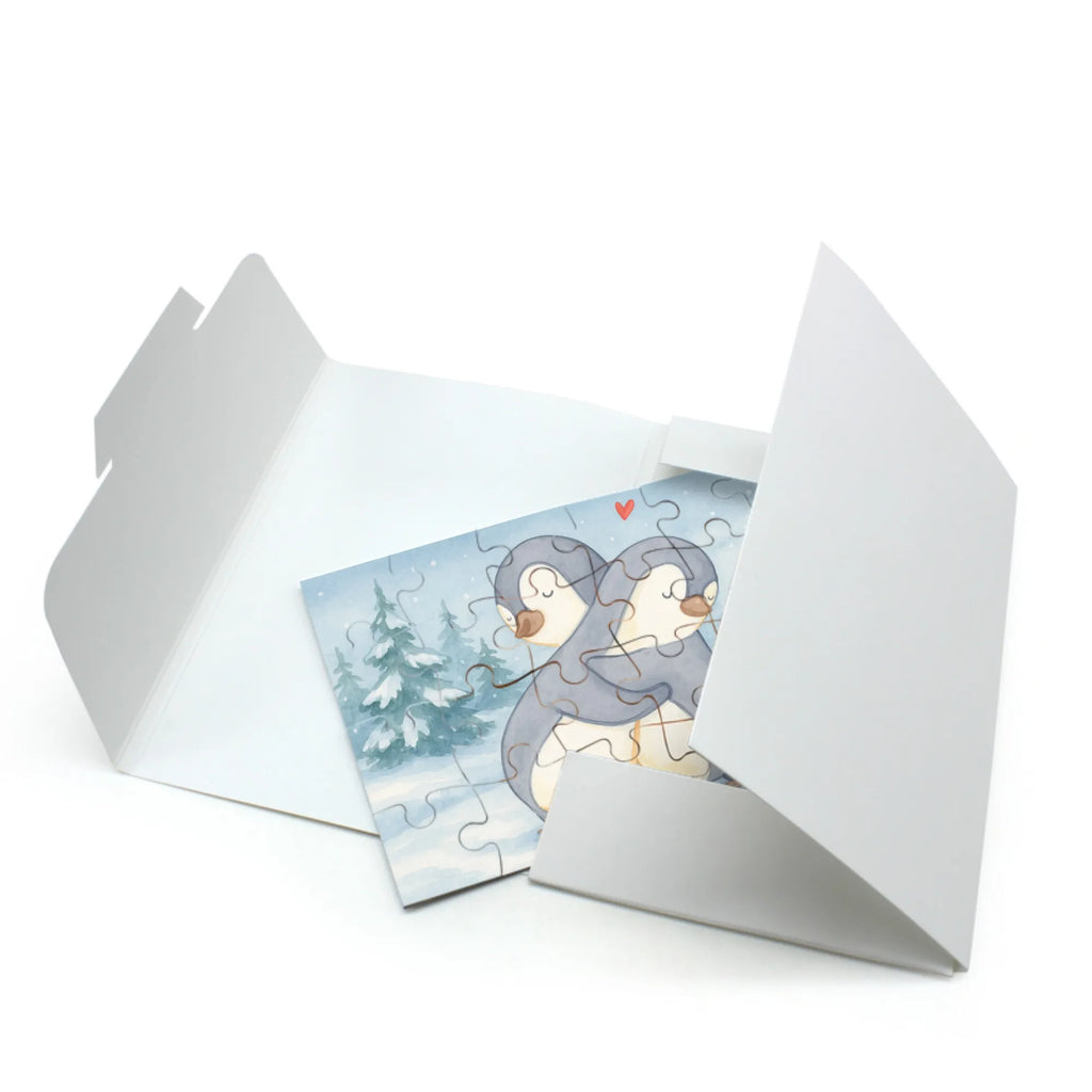 Puzzle penguins Cuddle Design Puzzle, Ehemann, Freundin, Freund, Partner, Liebe, Liebesgeschenk, Verlobung, Heiraten, Heiratsantrag, Hocheitstag, Ehefrau, Jahrestag, Liebesbeweis, Hochzeitstag, Geschenk für Frauen, für Ehemann, Geschenk für Freundin, Valentinstag, Geschenk für Partner, Mitbringsel, für Männer