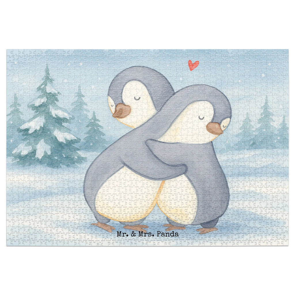 Puzzle penguins Cuddle Design Puzzle, Ehemann, Freundin, Freund, Partner, Liebe, Liebesgeschenk, Verlobung, Heiraten, Heiratsantrag, Hocheitstag, Ehefrau, Jahrestag, Liebesbeweis, Hochzeitstag, Geschenk für Frauen, für Ehemann, Geschenk für Freundin, Valentinstag, Geschenk für Partner, Mitbringsel, für Männer