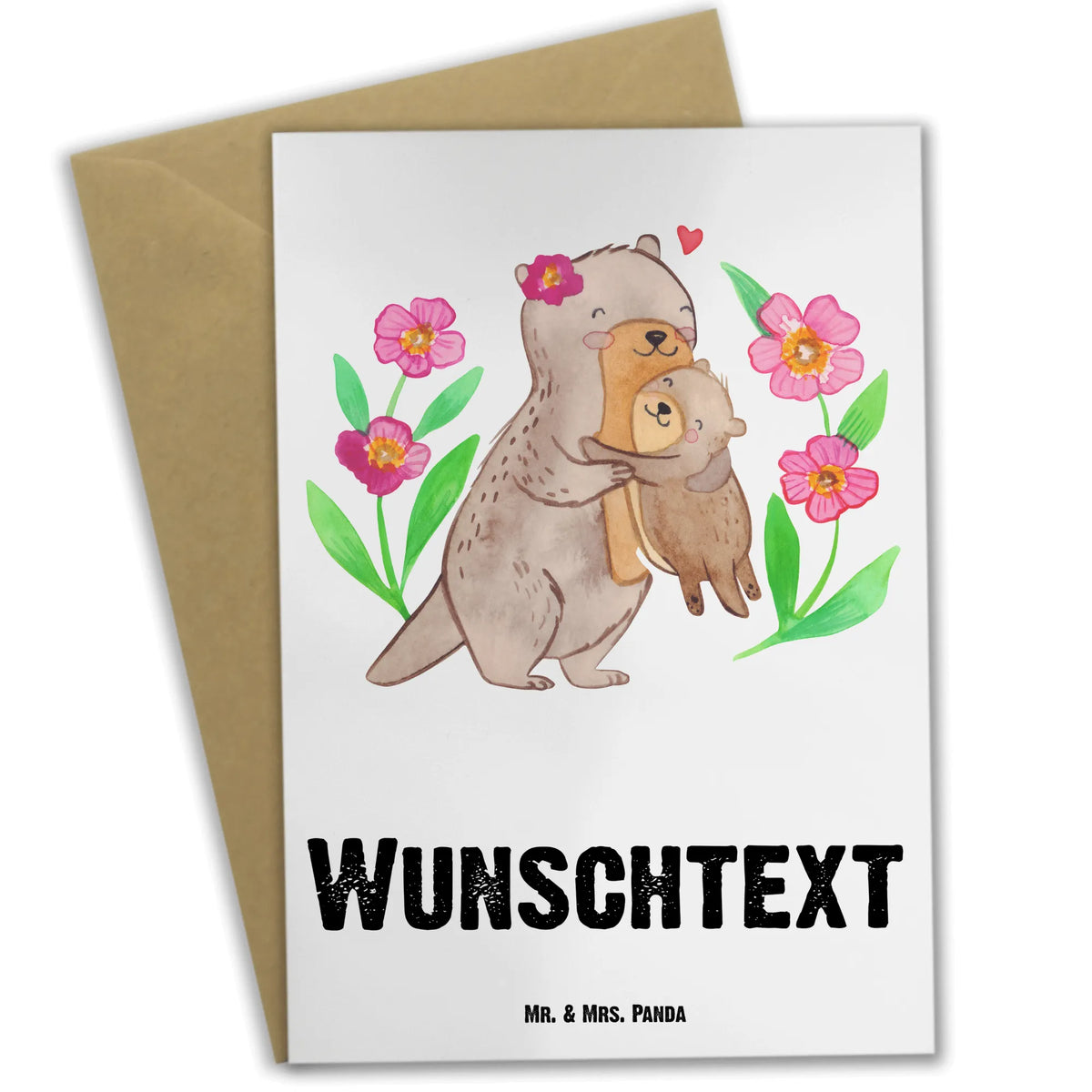 Personalisierte Grußkarte Otter Mama Personalisierte Karte, individuelle grußkarte, Personalisierte Grußkarte, Personalisierte Klappkarte, grußkarte personalisiert, Grußkarte personalisierbar, Grußkarten Personalisiert, Muttertag Geschenke, Mama Geschenke, Mutti Geburtstag, Muttertag, Tochter Geschenk, Mama Geschenk, Mama Liebe
