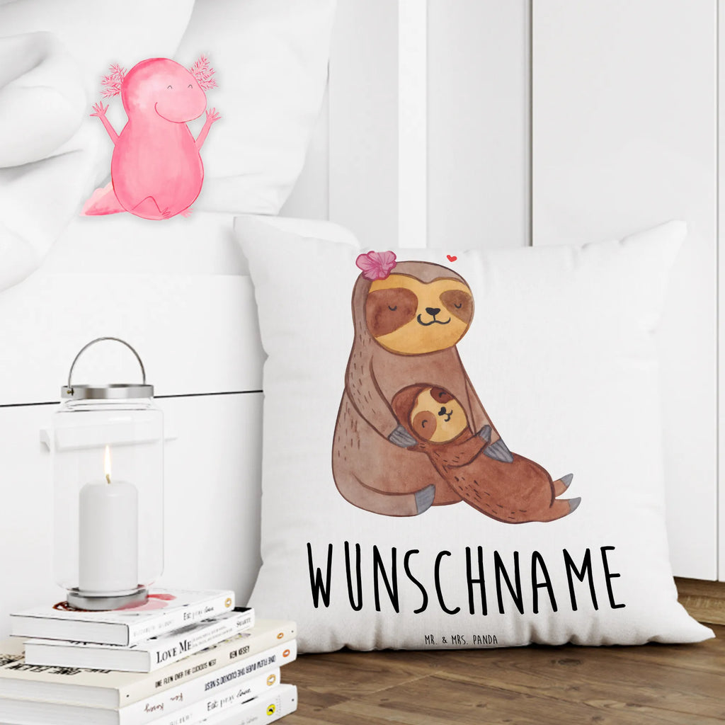Personalised cushion leniwiec Matka Kissen, personalisiert, Name, Wunschname, bedrucken, Kopfkissen, Muttertag Geschenke, Mama Geschenke, Mutti Geburtstag, Muttertag, Mama Liebe, Mama Geschenk, Tochter Geschenk